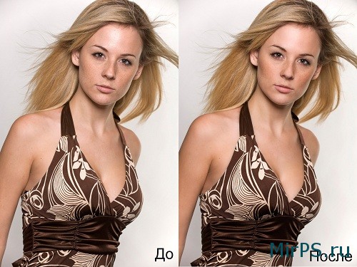 Photoshop ретушь портрета 
